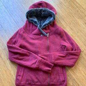 Women's FOX Zip Hoodie w/ Sasquatch Faux fur lining XS